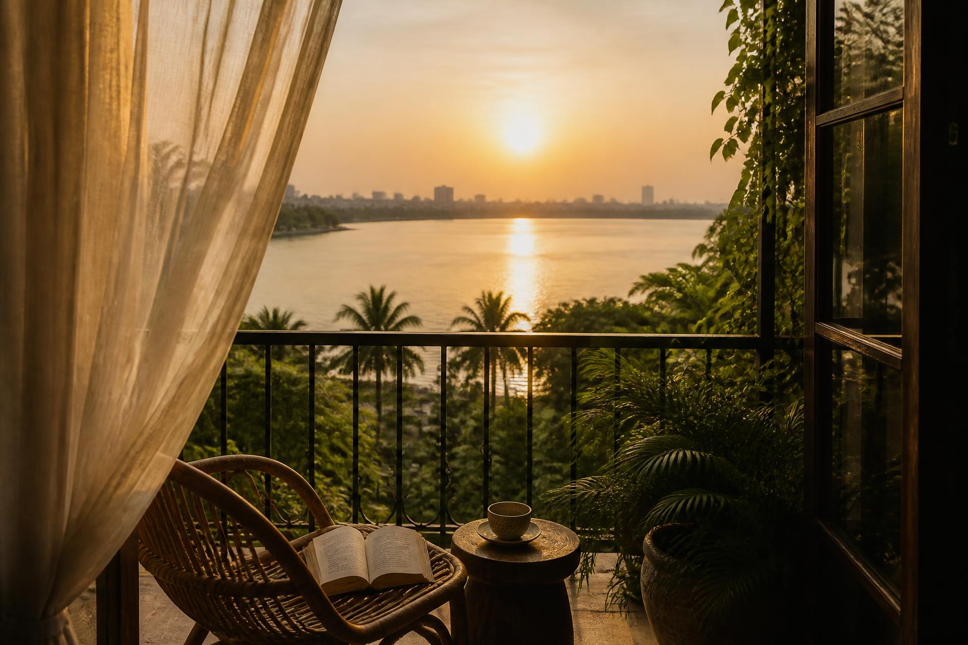 Khung cảnh Hồ Tây, Hà Nội — nơi bộ sưu tập Sun Global toạ lạc